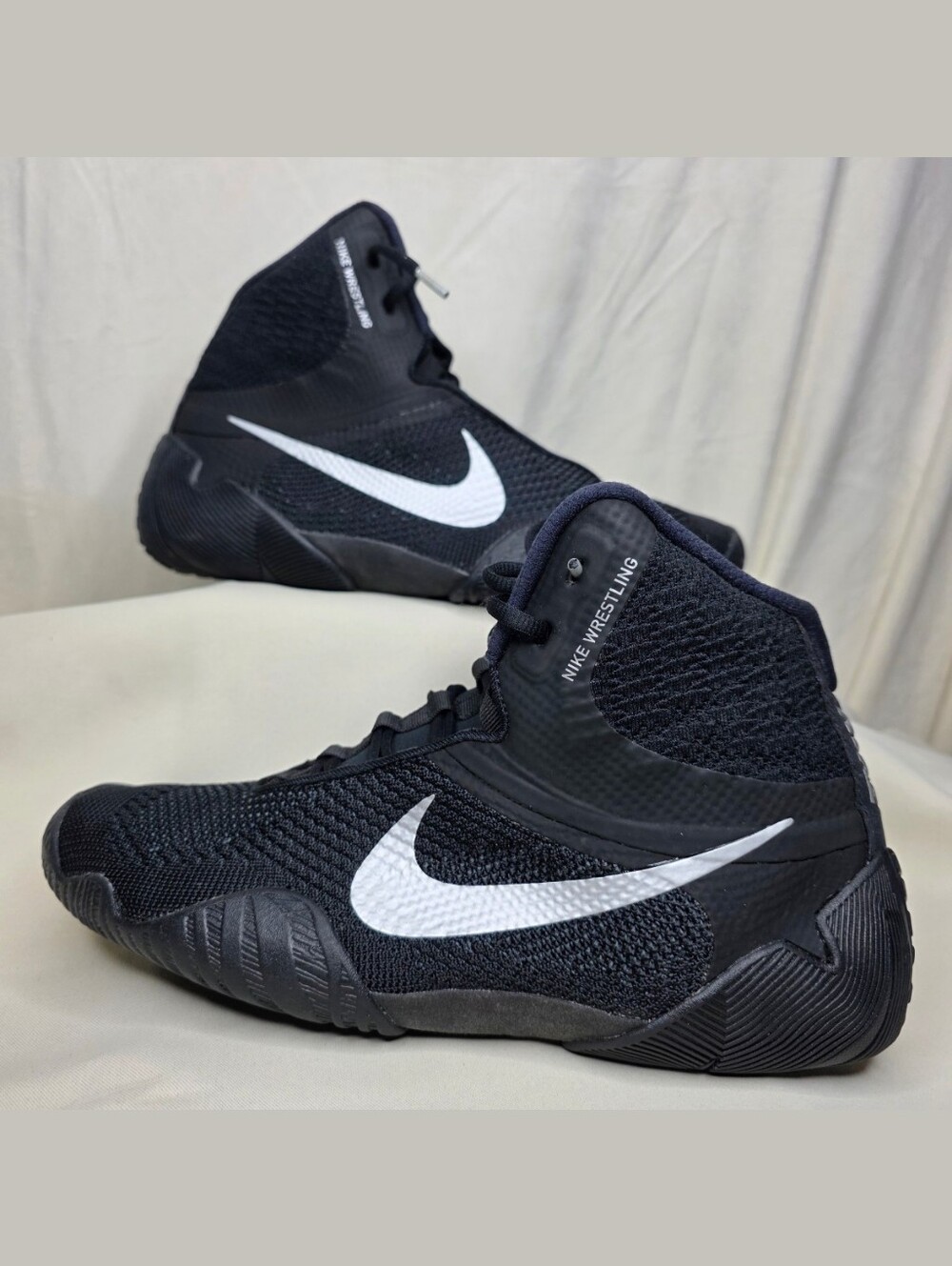 Nike Tawa Black Metallic Silver Wrestling Boxing Shoes Men’s Size 13 CI2952-001